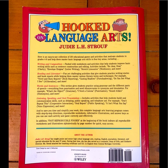 NEW 231 Pages Hooked on Language Arts Activities and Worksheets for Grad… - Picture 2 of 2